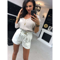 SPODENKI BLACK SHORT WHITE