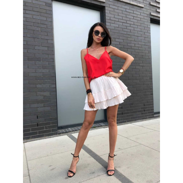 BLUZKA V BASIC RED