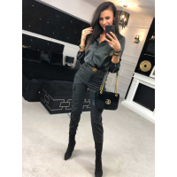 KOSZULA SATIN SPRING BLACK