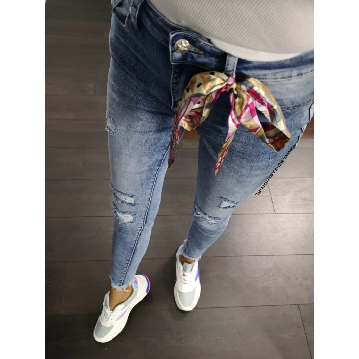SPODNIE JEANS KOKARDA