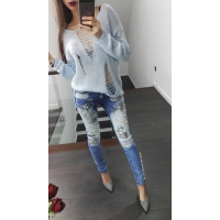 SPODNIE JEANS S PINK