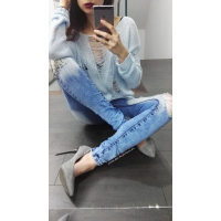 SPODNIE JEANS S PINK