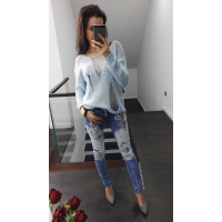 SPODNIE JEANS S PINK