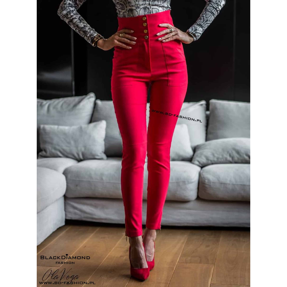 SPODNIE SOPHIA RED