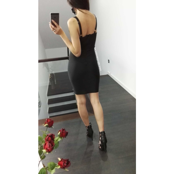 SUKIENKA BANDAGE BLACK