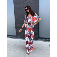 SUKIENKA MAXI STRAP FLOWER LILY