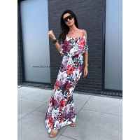SUKIENKA MAXI STRAP FLOWER LILY