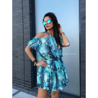 SUKIENKA MIIDI SNAKE BLUE