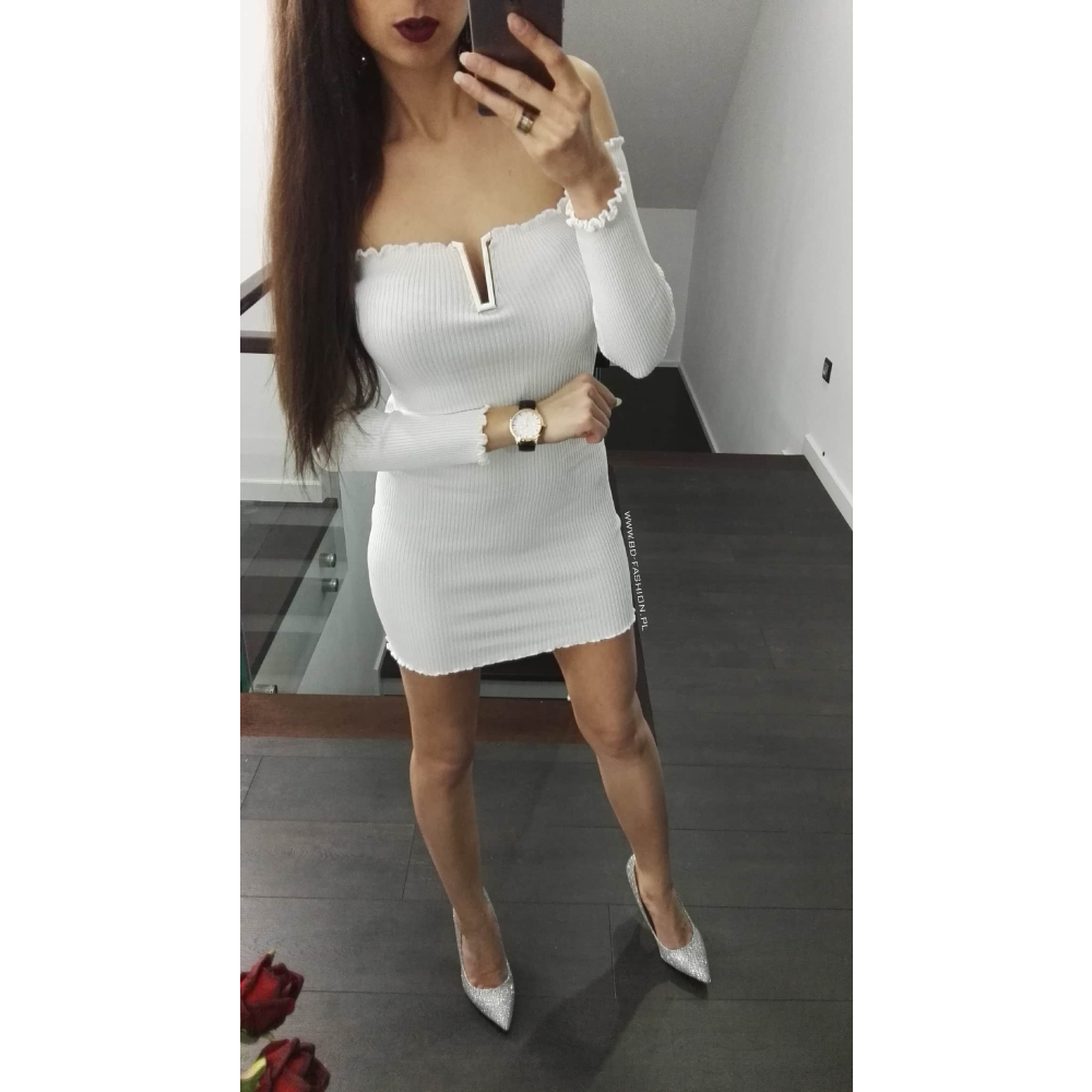 SUKIENKA SLIM SHORT WHITE