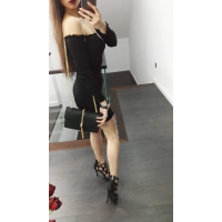 SUKIENKA SLIM SHORT BLACK