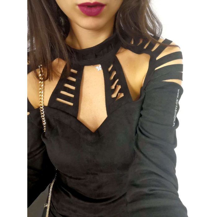 SUKIENKA SPIDER ZAMSZ BLACK