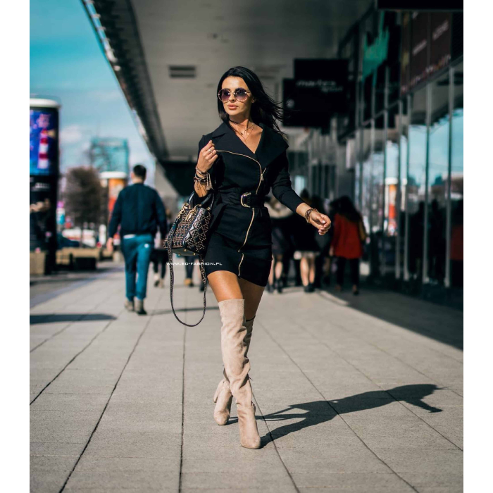 SUKIENKA ZIPERR SPRING BLACK