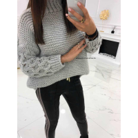 SWETER GOLF WOLLAN WARKOCZ GRAY