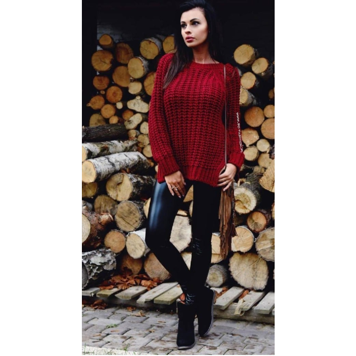 SWETER MIĘSISTY