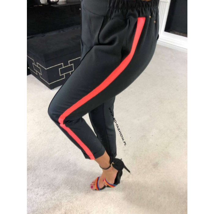 SPODNIE NEON STRIPS BLACK NEON PINK
