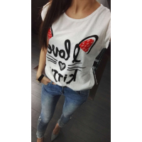 T-SHIRT I LOVE KITTY