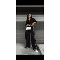 SPODNIE DRESOWE SZEROKIE OLAVOGA SILENT STORM PANTS BLACK