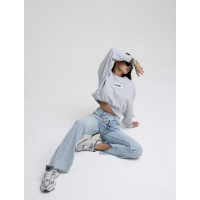 BLUZA DRESOWA DAMSKA OVERSIZE OLAVOGA CINNAMON HAZE GRAY