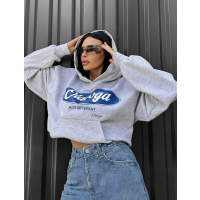 BLUZA DRESOWA DAMSKA OVERSIZE OLAVOGA AUTUMN MUSE GRAY