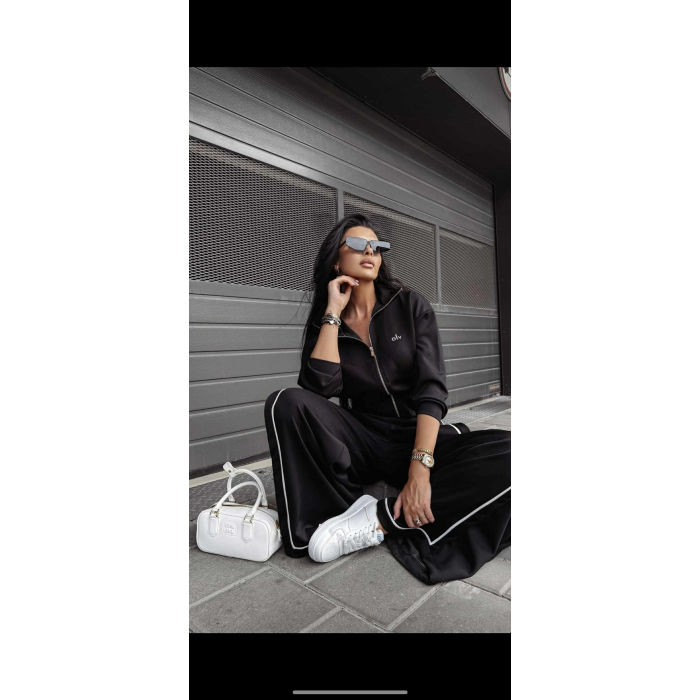 SPODNIE DRESOWE SZEROKIE OLAVOGA SILENT STORM PANTS BLACK